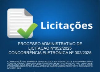 PROCESSO ADMINISTRATIVO DE LICITAÇAO Nº052/2025 CONCORRÊNCIA ELETRÔNICA Nº 002/2025