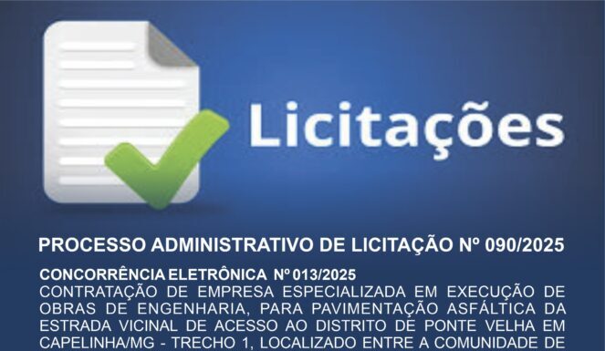 PROCESSO ADMINISTRATIVO DE LICITAÇAO Nº 090/2025 – CONCORRÊNCIA ELETRÔNICA Nº 013/2025