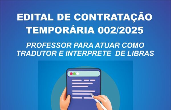 EDITAL Nº002/2025