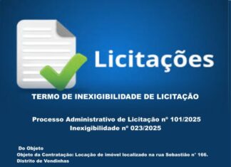 TERMO DE INEXIGIBILIDADE DE LICITAÇÃO