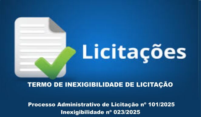 TERMO DE INEXIGIBILIDADE DE LICITAÇÃO