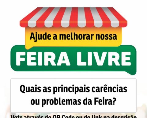 AJUDE A MELHORAR NOSSA FEIRA LIVRE